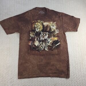 The Mountain Big Cats Tie Dye Graphic T Shirt Kids Youth XL Carol Cavalaris